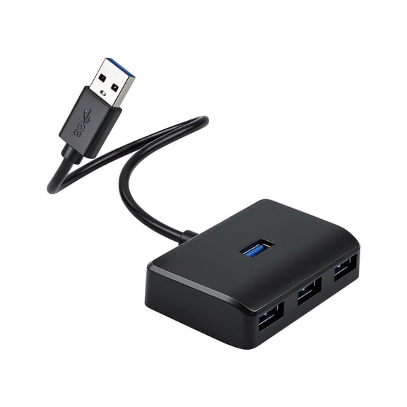 USB Hub,4 Port High USB 3.0 Speed with Power Adapter Multi-Function Expander for Macbook, Mac Pro/Mini, PC, and More