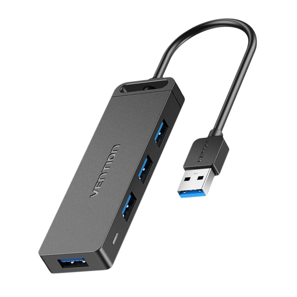 USB 3.0 To Ethernet Adapter 4-in-1 – Gigabit RJ45 LAN Port & 3 USB Ports Hub For Laptop, Plug & Play For Windows/Mac