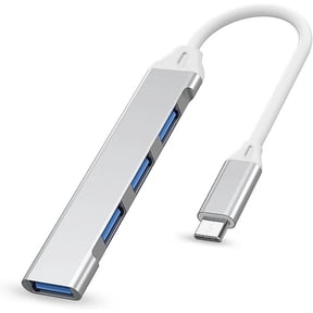 USB Hub, 4 Port USB 3.0 Hub USB Splitter, Aluminum Housing 4 Port Data Hub USB Hub, Data Hub for IMac Pro, MacBook Air, Mac Mini/Pro, Surface Pro, Notebook PC, Laptop, USB Flash Drives, Mobile HDD