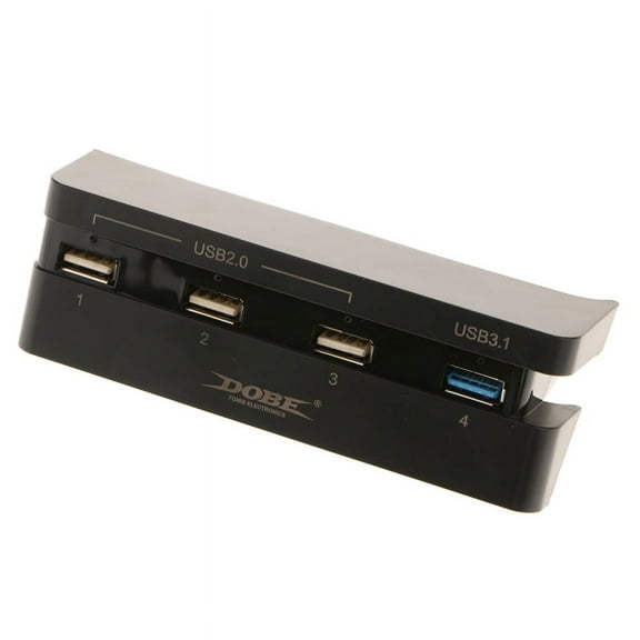 USB Hub 4 Port USB 3.1 2.0 High Speed Expansion Hub Charger Controller Adapter Connector for 4 PS4 Slim Gaming
