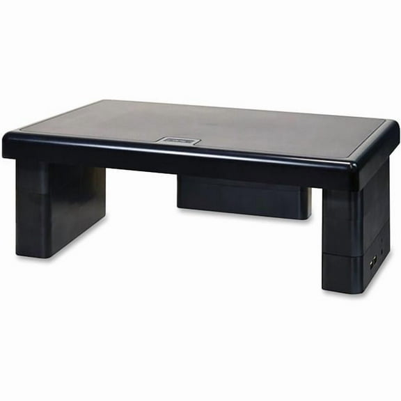 USB Hub Monitor Stand - Black