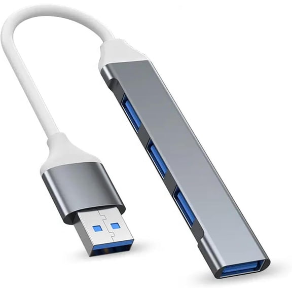 USB Hub Multiport Adapter 4 Ports USB Splitter USB Expander for Laptop, Xbox, Flash Drive, HDD, Console, Printer, Camera, Keyborad, Mouse and More