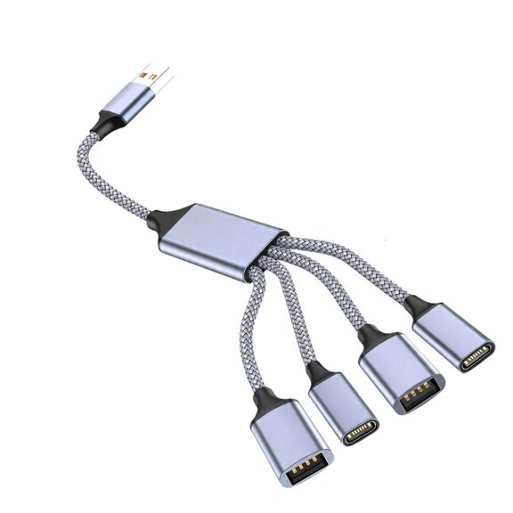 USB Hubs 5 V Charging Cable with Four USB Accessory Outputs for Devices
