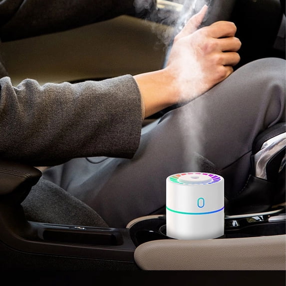 USB Humidifier Colorful Desktop Air Replenishment with Quiet Mist, Portable Compact Atomizer for Office Home Car Use, Improve Air Quality and Hydration for Work Study Relaxation