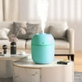 thumbnail image 1 of USB Humidifier, Cool Mist Humidifier with Night Light, 220ml Portable Mini Humidifier for Bedroom Office Desk Travel, Quiet Ultrasonic Personal Humidifier for Home, Plants, and Dry Air, 1 of 7