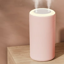 USB Humidifier with Light, Quiet Cool Mist Humidifier for Bedroom Office Plants, 800ml Tank, 2 Mist Modes, Easy to Clean, Portable Mini