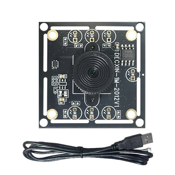 USB Industrial Camera Module 100 Degree No Distortion Lens Assembly Board 720P