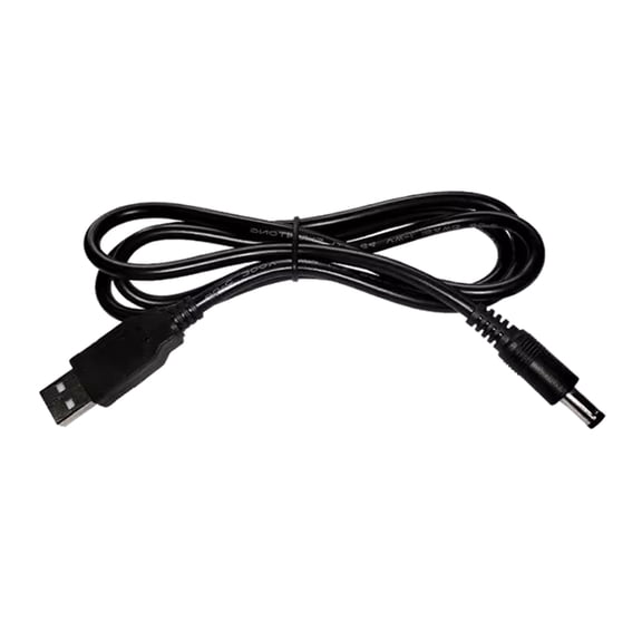 USB Input to 5.5x2.1mm Output Charging Cable USB to DC5521 Splitter Cable for Digital Accessories Power Supply