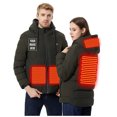 thumbnail image 1 of USB Intelligent Constant Temperature Heated Windproof Plus Size Coat For Men And Women Winter 4 Heated Jacket Coat, 1 of 4