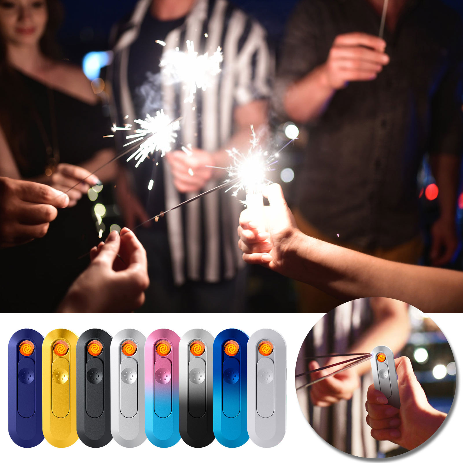 USB Interface Lighter Can Be Brought To The Plane For Boarding, Use With A Mobile Phone, Igniter