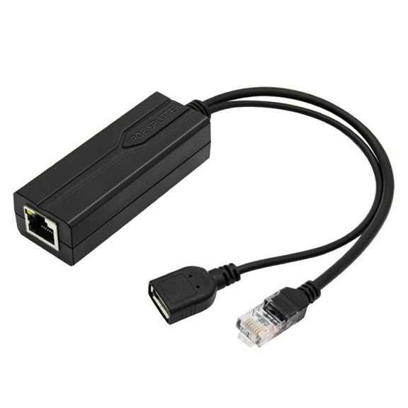USB POE Splitter USB POE Separator,Efficient 48V to 5V Conversion for Low Voltages Gadgets Power Converters