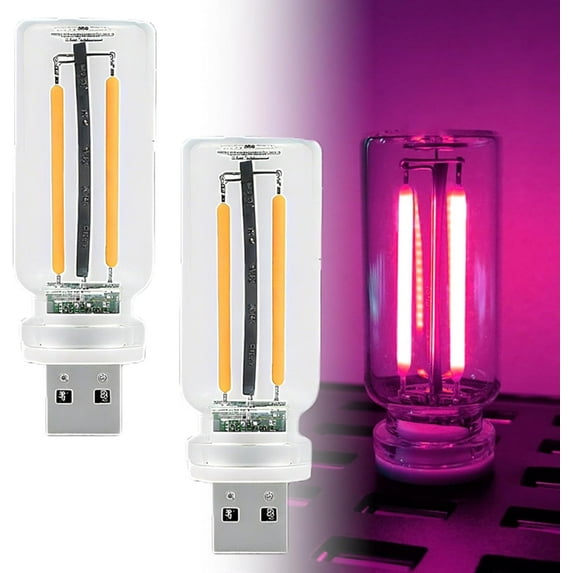 USB Interior Car Lights, 2025 New Retro Inspired Interior Mood Lamps, Portable Plug-in USB Retro Car Lamps for Bedroom, Touch Control USB Light for Car, Bedroom