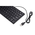 thumbnail image 1 of USB Keyboard, ZzCityTK Ultra-Thin Mini Wired Keyboard for Laptop PC, 78 Keys Compact Multimedia USB 2.0 Portable Space-Saving Design, Black, 1 of 7