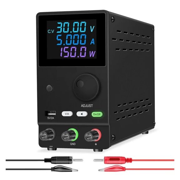 USB LAB Switching Dc Power Supply 4 Digits With Charging 10A 5A Adjustable Power Source Voltage Current Regulator
