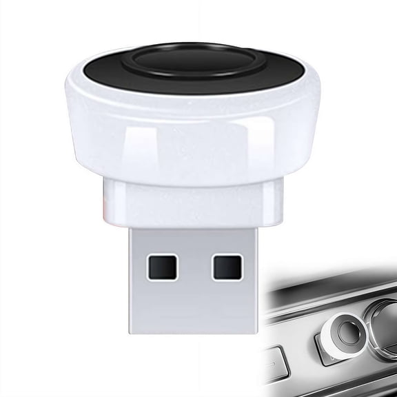 USB LED Car Atmosphere Light, Mini Night Light, Plug-in Cigarette Lighter Ambient Lamp for Vehicle & Home Decoration
