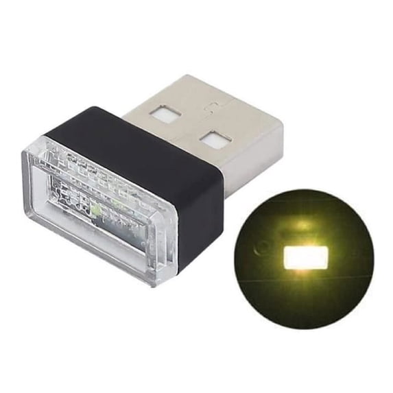 USB LED Car Interior Atmosphere Lamp, Led Lights for Car, Plug-in USB Decor Night Light, Portable Auto Ambient Lighting Kit, Universal Vehicle Interior Accessories for Most Cars