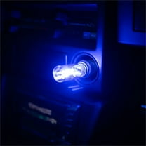 USB LED Car Mood Lamp - Touch Control Dimmable Interior Lighting with USB Plug, 6 Colors for Automotive, Home, Office Use (Single Pack)