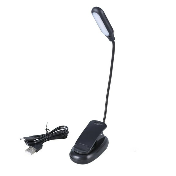 USB LED Desk Lamp Clip On Light 3 Light Modes 3 Dimmable Brightness Eye Caring Book Adjustable for Reading Studying Work