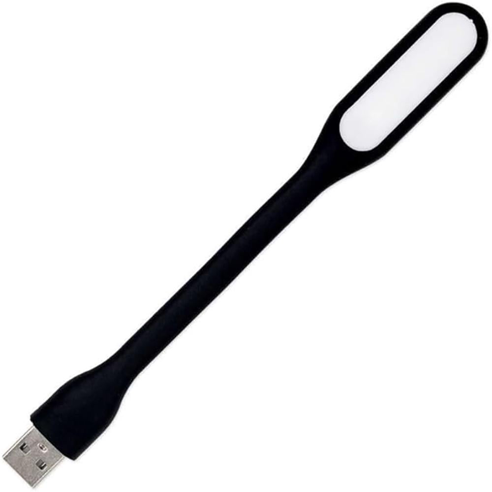 USB LED Mini Flexible Gooseneck Reading Light for Laptop Black ...