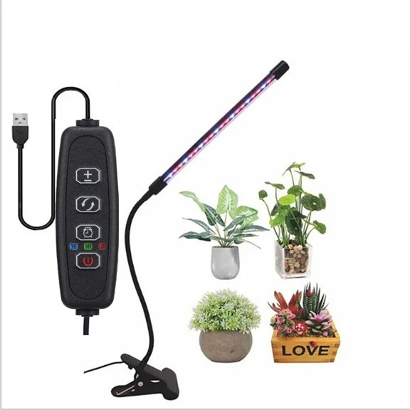 USB LED Plant Grow Light Bulb Full Spectrum, 5V Dimmable Hydroponic Grow Light for Indoor Plants Greenhouse Vegetable Flower Grow Box,1
