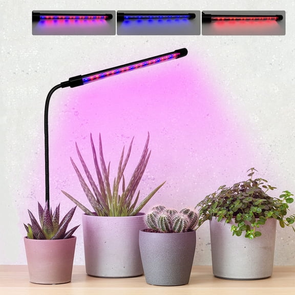 USB LED Plant Growth Light Red Blue LED Lamp with Dimming Timer Feature Just Plug into Soil for Easy Plant Care