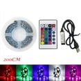 thumbnail image 1 of USB LED Strip Light 2835 RGB Backlight for TV 50-200cm Remote Control, 1 of 2