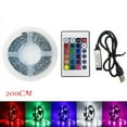 thumbnail image 1 of USB LED Strip Light 50-200CM RGB Color Changing with Remote Control, Flexible TV Backlight for Home Decor, Kitchen, Car, Mood Lighting, 1 of 2