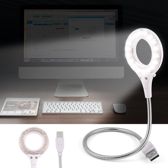 USB Lamp,Universal High Brightness Portable USB 18Pcs LED Lamp Blubs Light for PC/ Laptop, USB Light for PC