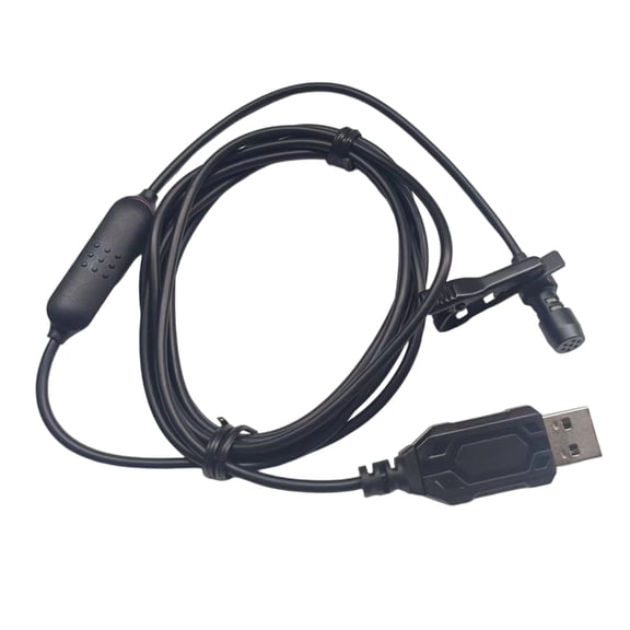 USB Lapel Mic With Metal Grille Easy to Operate For Conference Calls Microphone