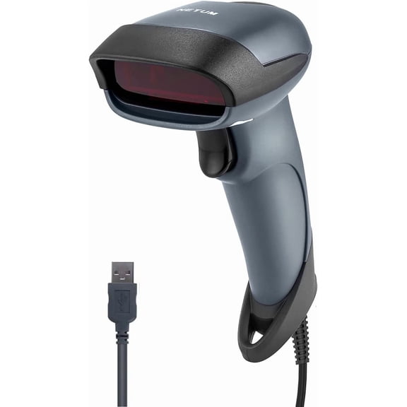 USB Laser Barcode , Handheld 1D Wired Bar Code ning UPC EAN Reader Gun Retails for Supermarket, Convenience Store, Warehouse - NT-M1
