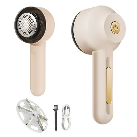 USB Lint Remover, Fabric Shaver, Fuzz Remover, Rechargeable, 2-in-1 Hair Removal, Long Battery Life with Display, Quick and Effective for Clothes, Bed Sheets, Furniture