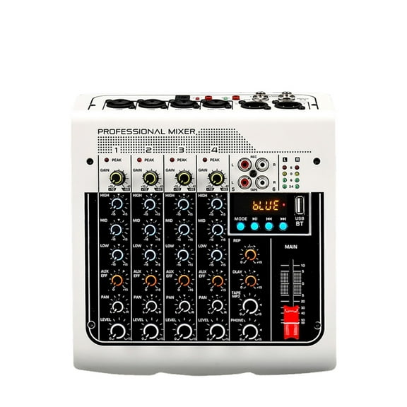 USB Live Stage KTV Mixer for Pc 6 Channel Sound Table Mixing Card Digital Consoles Controller Professional Console Dj