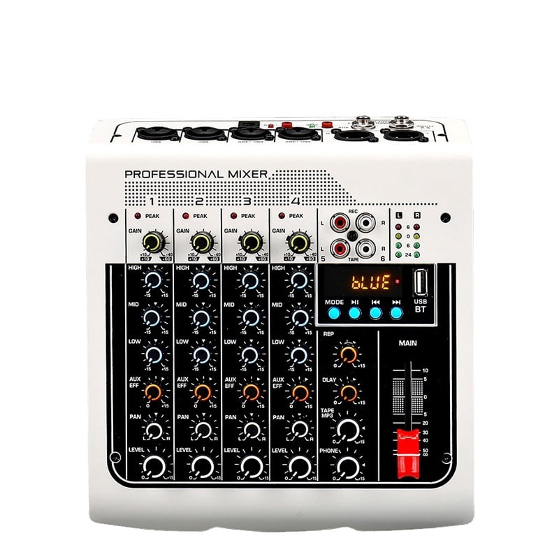 USB Live Stage Mixer for Pc 6 Channel Sound Table Mixing Card Digital Consoles Controller