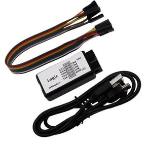 USB Logics Analyzers Device UART IIC SPI Debug 24MHz Samplings Rate 8 Channel Logics Analyzers for ARM FPGA M100 SCM