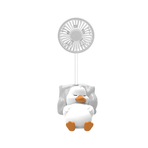 USB Lovely Ducks Small Desk Fan 3-Speed Portable Rotatable for Home Decor