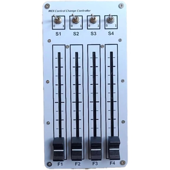 USB MIDI Controller with 4 Faders & 4 Switches, Computer Music Host Software Controller