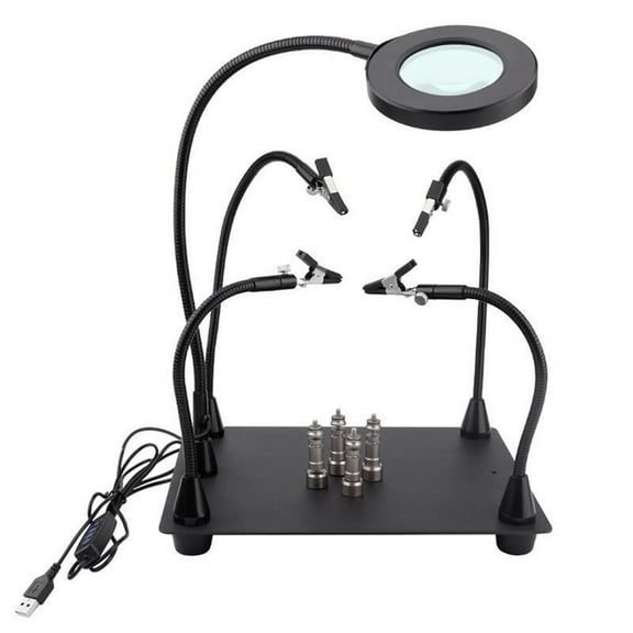 USB Magnet Welding Holder the Third Hand Helping Hands Soldering Station for Electronic Repair Soldering Fixture1 x Magnet Welding Holder Kit