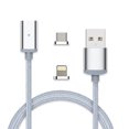 thumbnail image 1 of USB Magnetic Charging and Data Cable to Lightning and Micro USB, 1 of 5