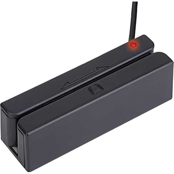 USB Magnetic Stripe 3-Track POS Credit Card Reader Swiper - Magstripe Swipe