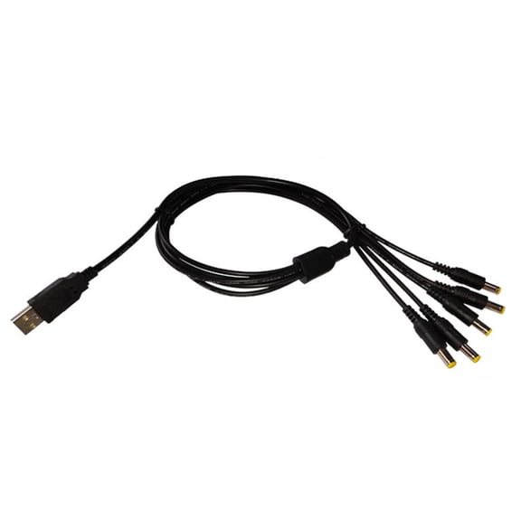 USB Male to 5.5x2.5mm 2/3/4/5 in 1 5V Power Plug Connector Cable USB to Power Cable for LED Light Router