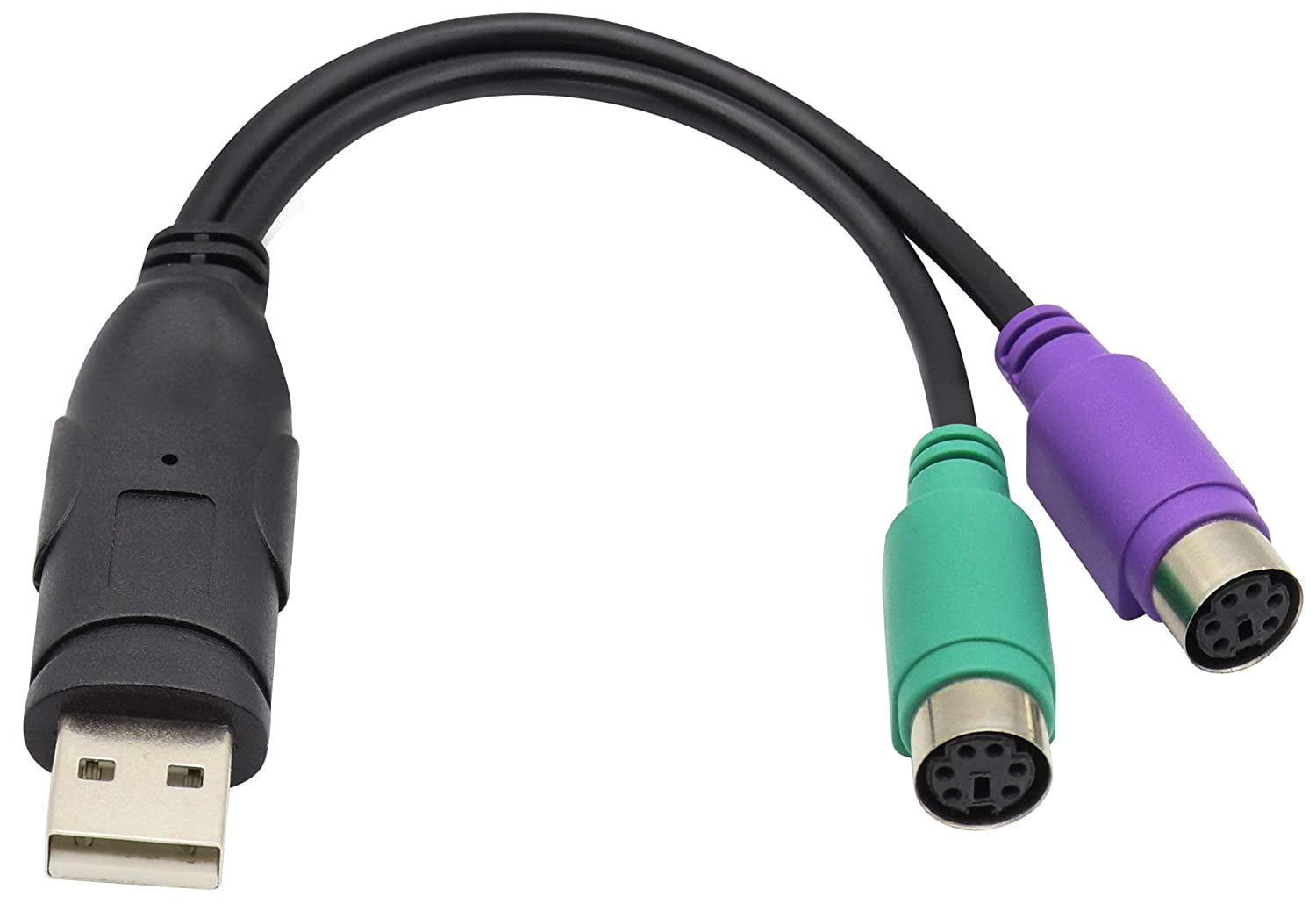 USB Male to Dual PS2 Female Converter Splitter,Keyboard Mouse Converter ...