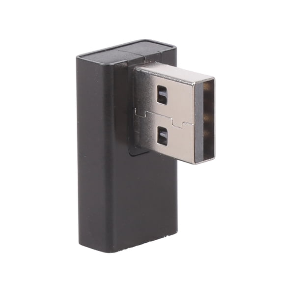 USB Male to Female Right Angle 90 Degree Turn Adapter USB3.0 Male to Female Data Elbow Adapter for Laptop PC Connector