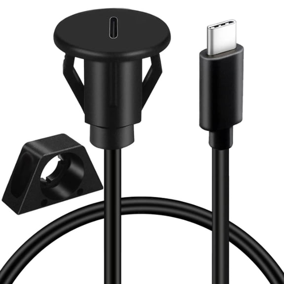 USB Male to USB3.0 Female Dashboards Flush Mount Cable for Automotive Use,5Gbps Data Transfer Perfect for Expanding Port