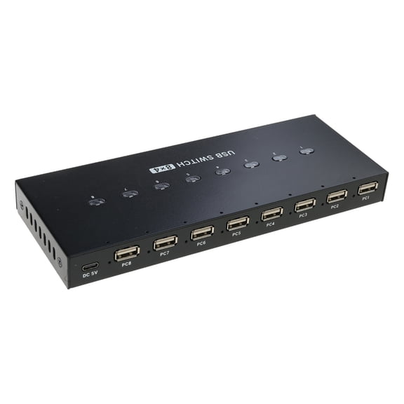 USB Manual Print Sharing Device Eight Computers Share 4 USB Device for Keyboards Mouse USB Flashes Drives Printer