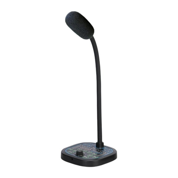 Portable Voice Changer 16 Effects Real Time Modulation Desktop Mic for PC Gaming Streaming 20-20000Hz Frequency