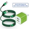 thumbnail image 1 of USB Micro Cable,Micro USB Cable 6ft with 2.1A USB Wall Charger,Ailkin USB Charger Adapter,Type C Cables High Speed Fast Charging Android Charging Cable Usb Micro Cable with Fast Charger Block, 1 of 9