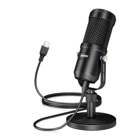 USB Microphone, Aokeo Condenser Podcast Microphone for Computer. Suitable for Recording, Gaming, Desktop, Windows, Mac, YouTube, Streaming, Discord