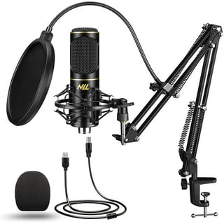 USB Streaming Podcast PC Microphone, SUDOTACK professional 192KHZ/24Bit  Studio Cardioid Condenser Mic Kit with sound card Boom Arm Shock Mount Pop  Filter, for Skype r Karaoke Gaming Recording 