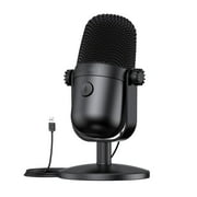 USB Microphone, Gaming Microphone with Noise Cancellation & Mute Button, Computer Condenser Gaming Mic for Streaming/Recording, USB Type C Plug and Play
