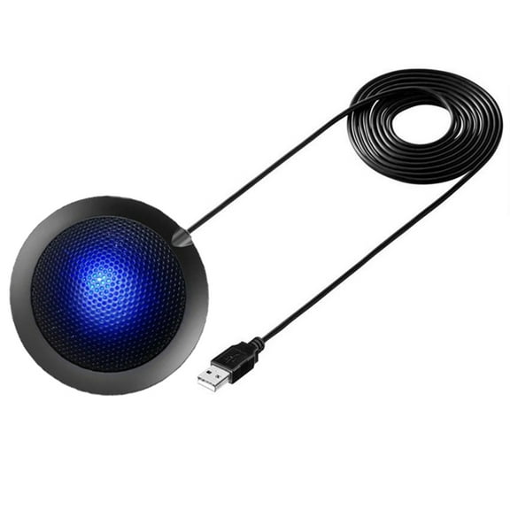 USB Microphone,Usb Conference Condenser Voip Compatible With Mic Compatible Conference Online Play Pc Computer Pc Laptop Video Calls Windows Pc Laptop Black